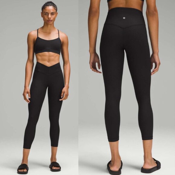 lululemon | V-Waist Yoga Tight *Grid Texture Black - Picture 1 of 6